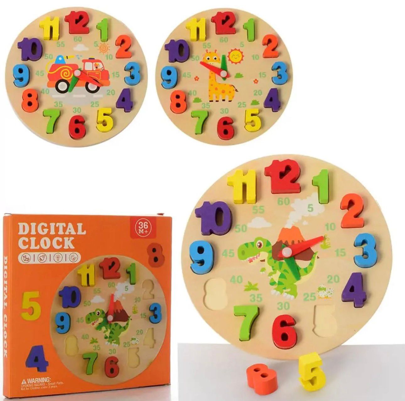 Baby Teaching Clock Toys