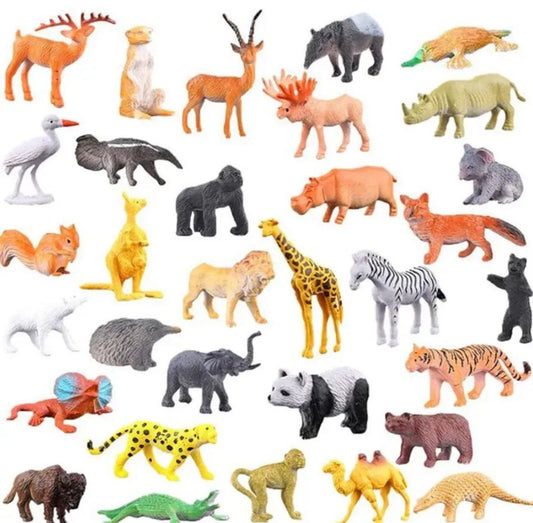 Rubber Zoo Set Toy For Kids